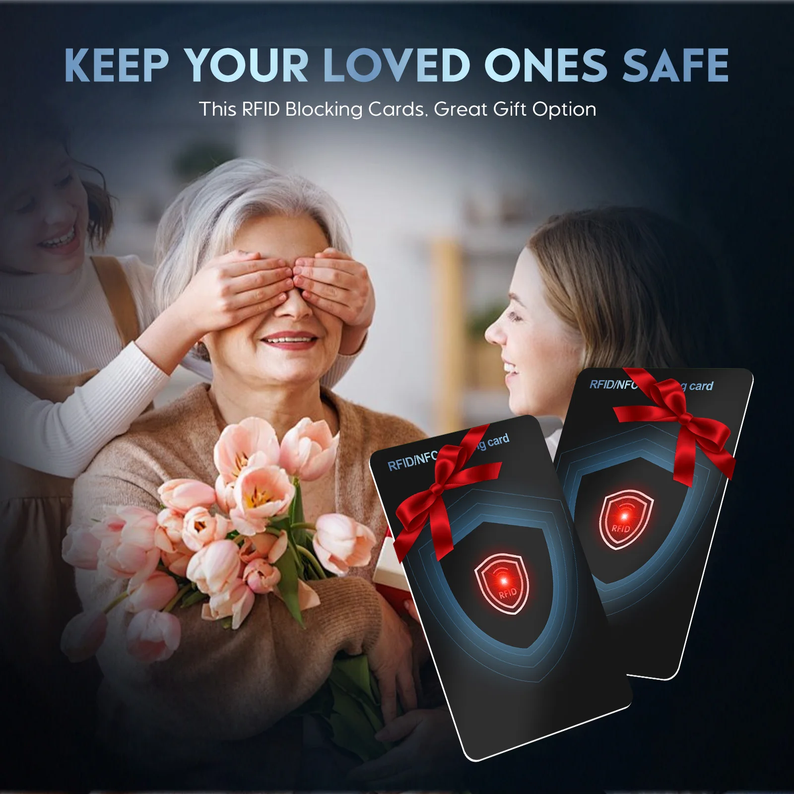 مجموعة بطاقات حجب RFID من الجيل الجديد مع محفظة بطاقة الائتمان NFC ذات الضوء الأحمر تحمي واقي بطاقة الائتمان رفيع للغاية