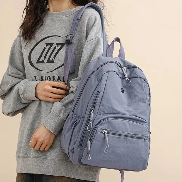 Lekka damska torba podróżna Bapa, nowość, duża pojemność, podwójna torba na ramię, dojazdy do pracy, nylonowa, zamykana na zamek błyskawiczny.