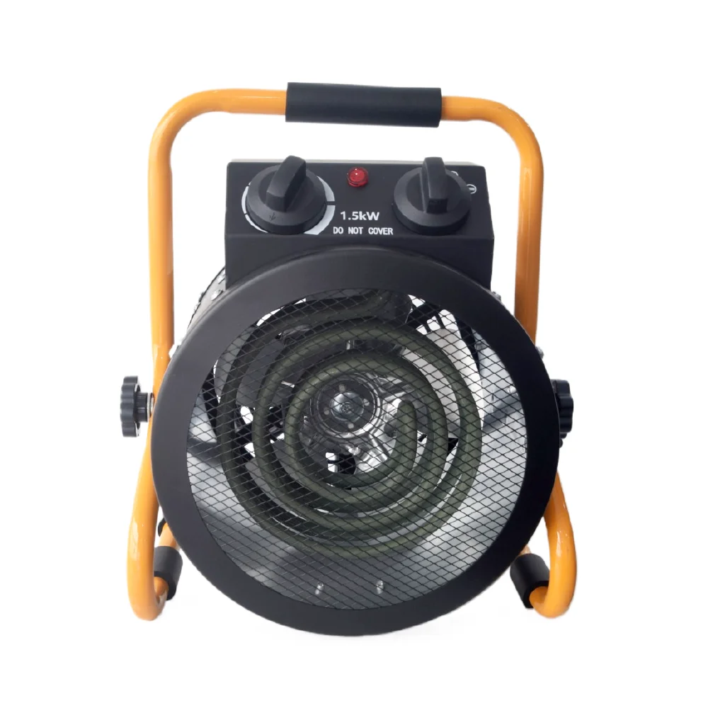 Wholesale High Quality 1.5 kW Low Noise Multi-Speed Motor Portable Industrial Fan Electric Heater with Handle High Temperature