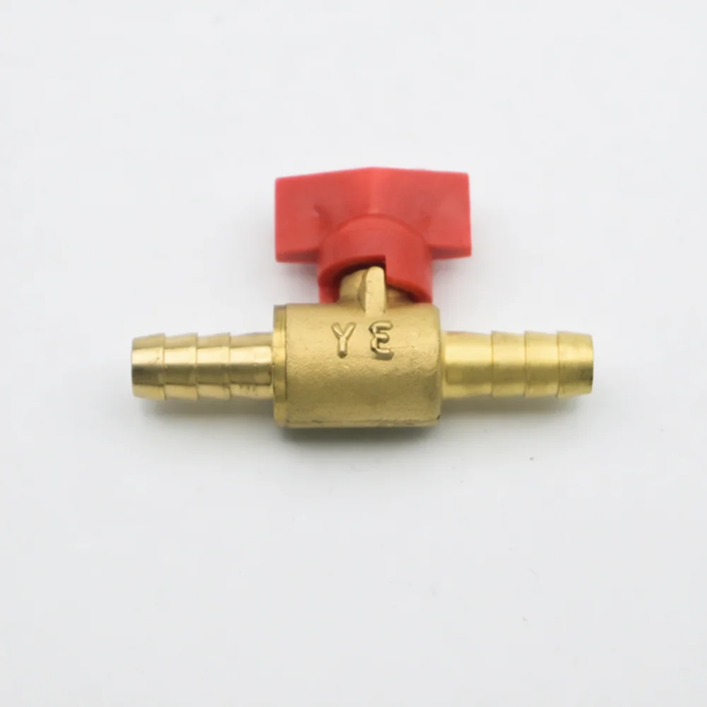 Solid Copper Y Type Three Way Valve Barbed Fitting Hose Connector Manual Switch For Liquid Gas Water Flow Management Tool