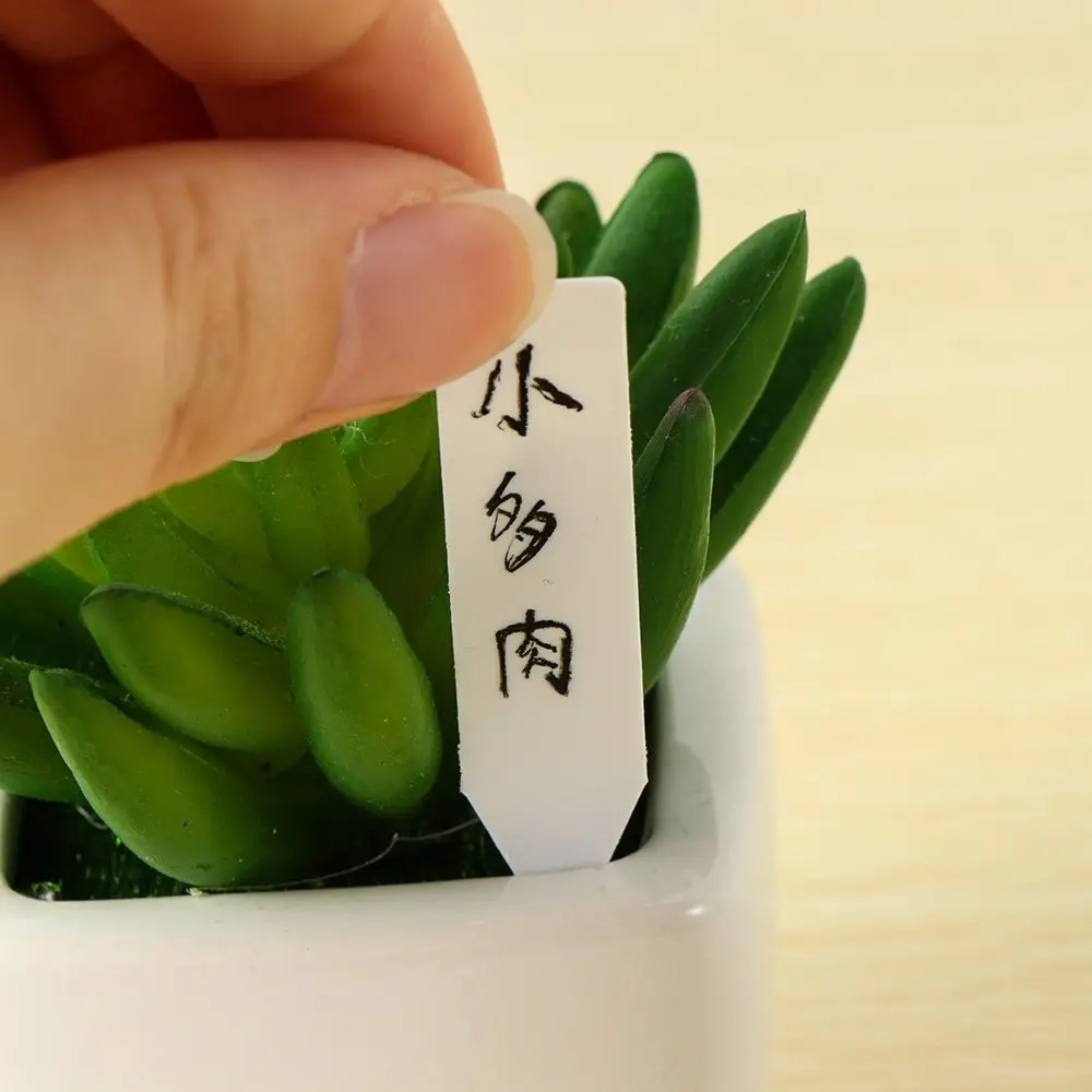 100Pcs PVC Waterproof Seeds Greenhouse  Plants Label Seedling Tags Nursery Pot Garden Tools