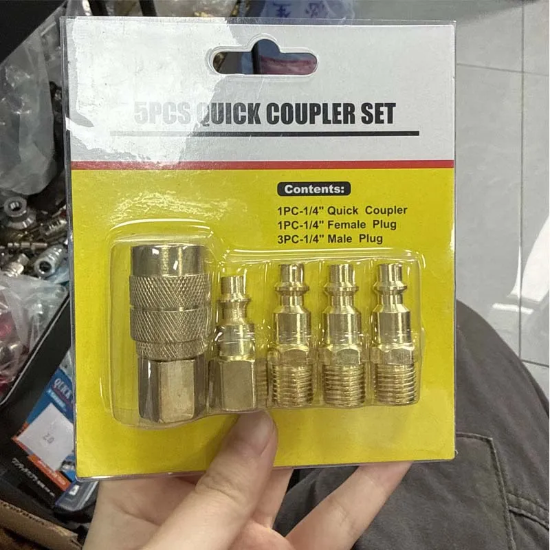 5Pcs NPT Thread Pneumatic Quick Connector Rapiditie For Air Hose Fittings Coupling Compressor Accessories Release Fitting