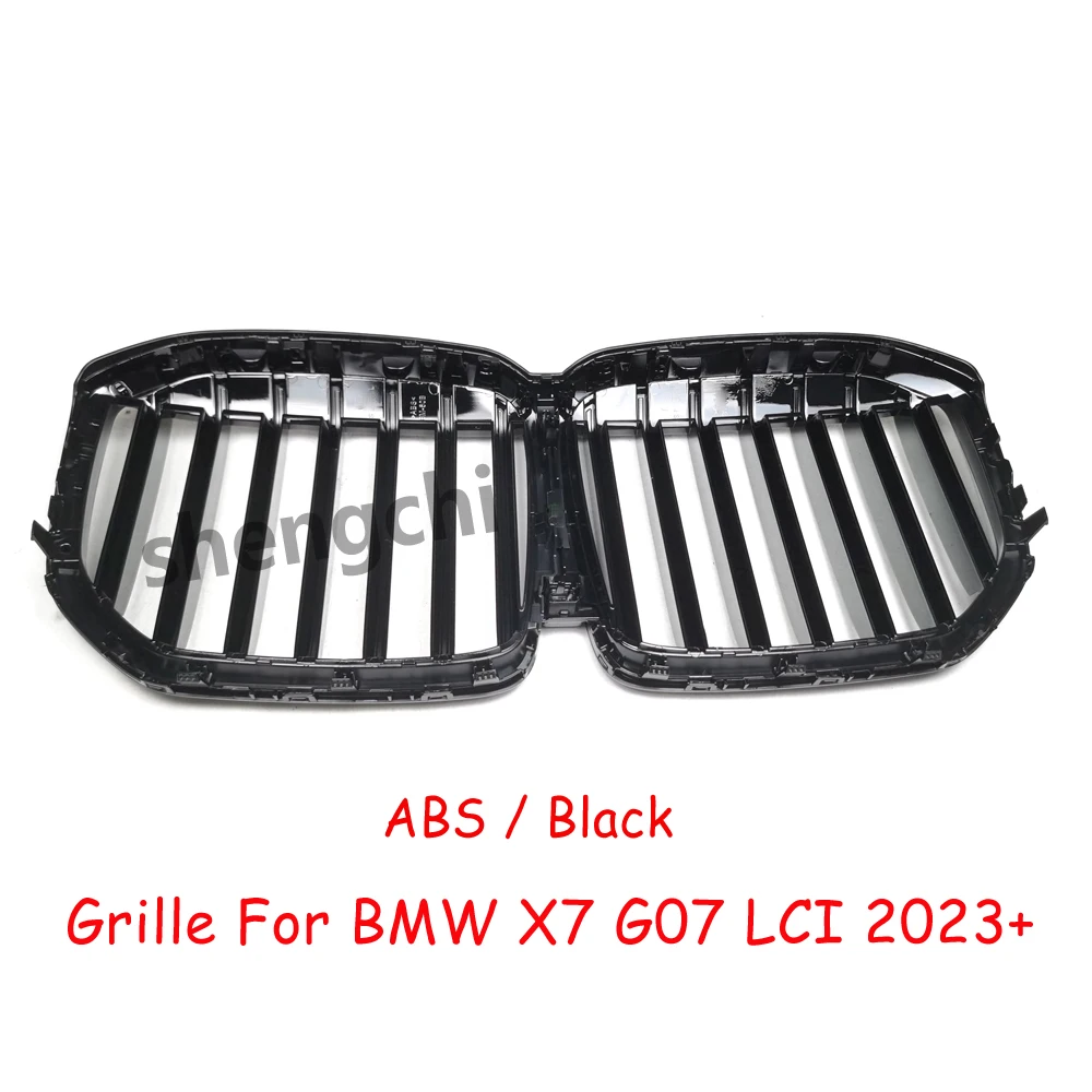 X7 G07 LCI ABS Gloss Black Front Bumper Grille For BMW X7 G07 Lci XDriver 40i 50i M50i M60i Replacement Racing Grills 2023+