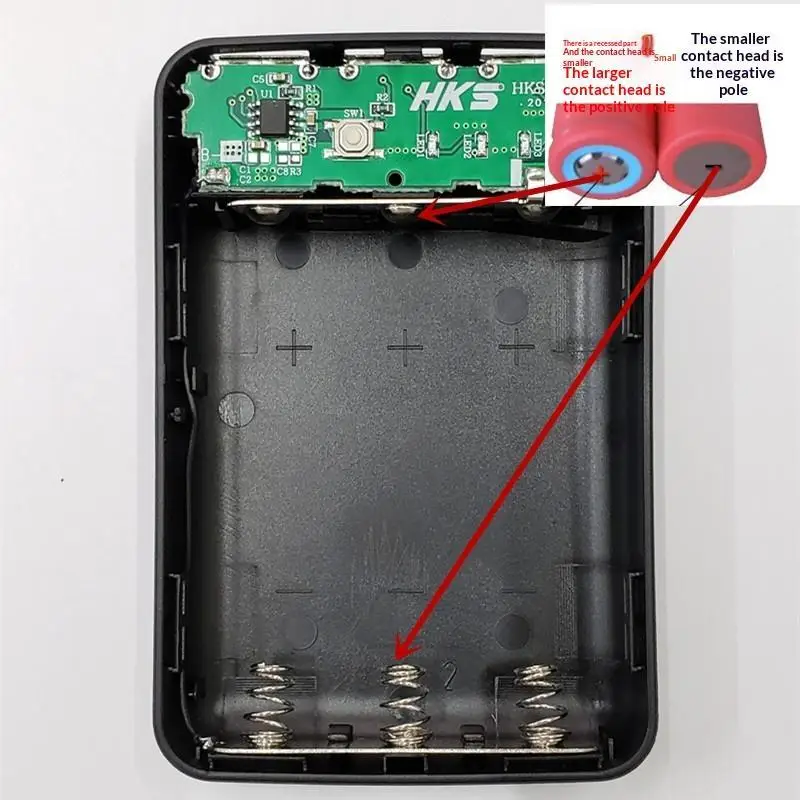 3*18650 Battery Power Bank Case With 3 USB Ports Free Welding DIY Battery Holder Storage Box For Emergency Phone Charging