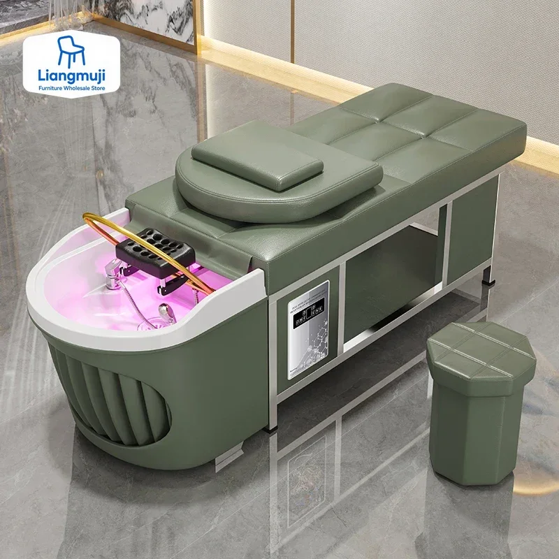 Shampoo Backwash for  Beauty Salon, Chairs Spa Basin, Japanese Scalp Treatment, Water Bed, Hair Mobilier Coating, Washing Bowl