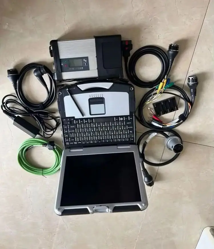 

MB Star C5 OBD2 diagnostic tools Newest software installed 90% New laptop CF-31 i5 touchsreen PC CF31 new 512gb SSD running fast