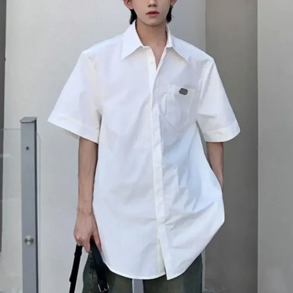 

Casual Summer Tops Fashion Preppy Tops Ideal For Holidays Polyester Fabric Regular Clothing Length Shirt For Daily Use