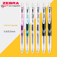 3pcs Japan ZEBRA Gel Pen 0.4/0.5mm JJZ33 Sarasa Speedy Black Carbon Smooth Quick Drying Signature Kawaii School Supplies