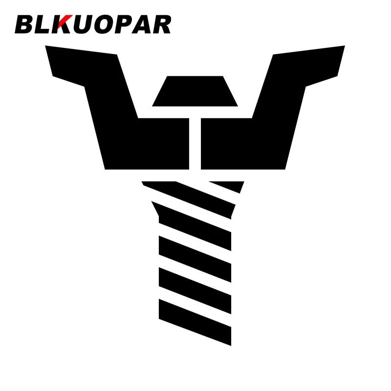 BLKUOPAR for Ancient Screw Car Stickers Sunscreen Personality Decals Cartoon Simple Refrigerator Luggage Decor Car Label
