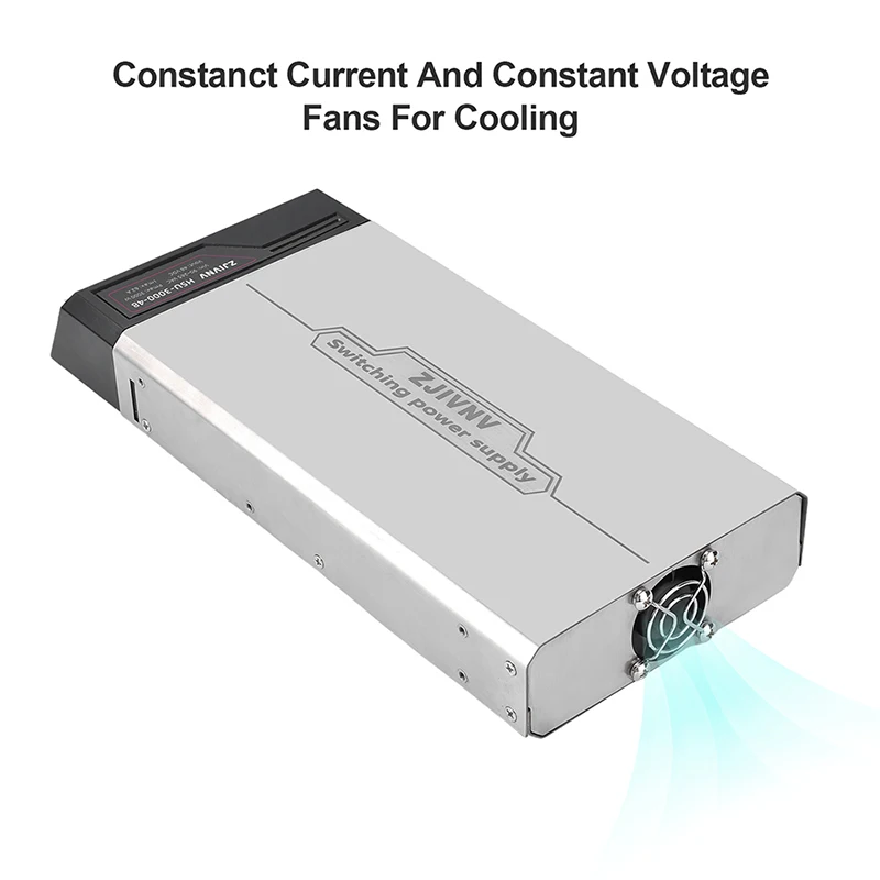 3000W Ultra-thin High-power Switching Power Supply with Full-range AC Input to DC Output 24V, 36V, 48V, 60V Adjustable HSU-3000