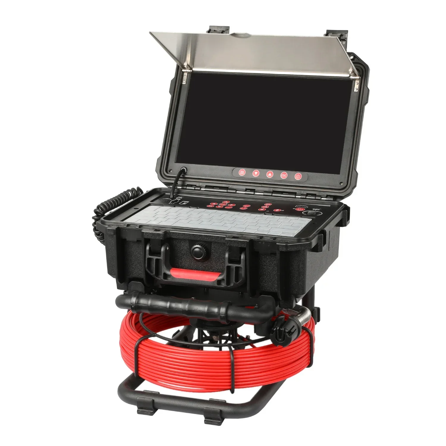

QYTECO HOT-selling 13.3" screen 1080p HD 10m- 30m 21mm CCTV sewer with meter counter