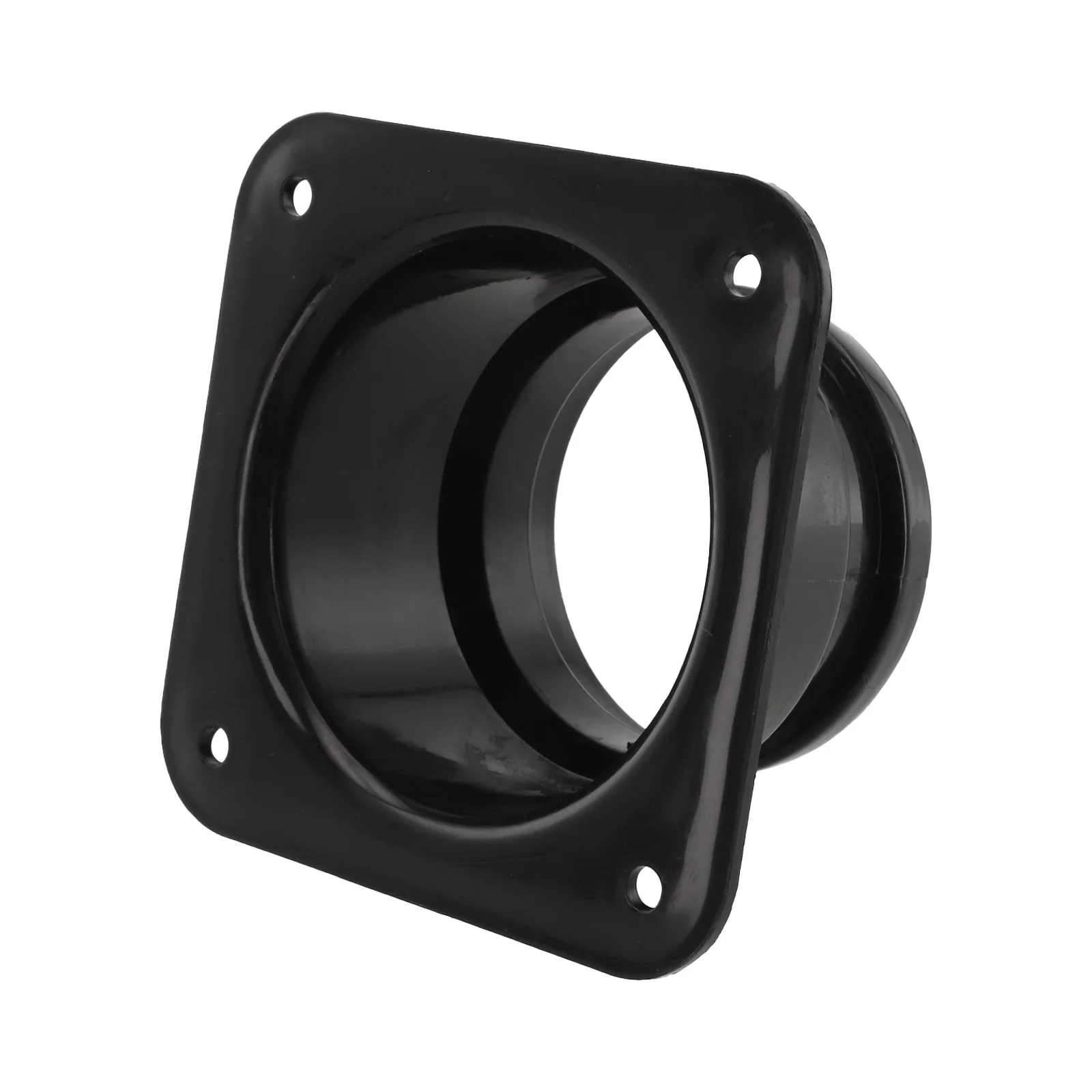 Strong PP Plastic Square to Round Flange Connector Designed for Ventilation Ducts with Smooth Exterior to Reduce Air Resistance
