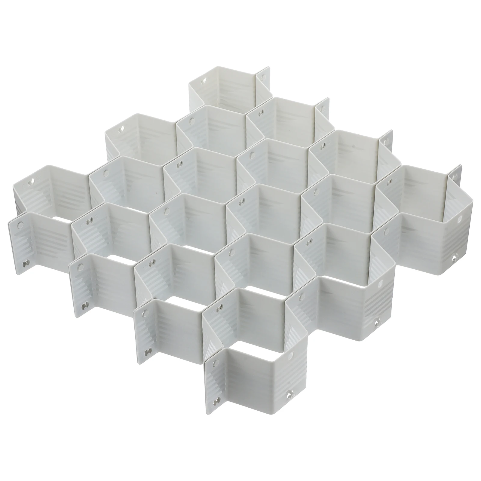 

Stylish Drawer Organizer Divider Plastic Storage Container Grid Honeycomb Sub-grid Compartments Kitchen Office Utility