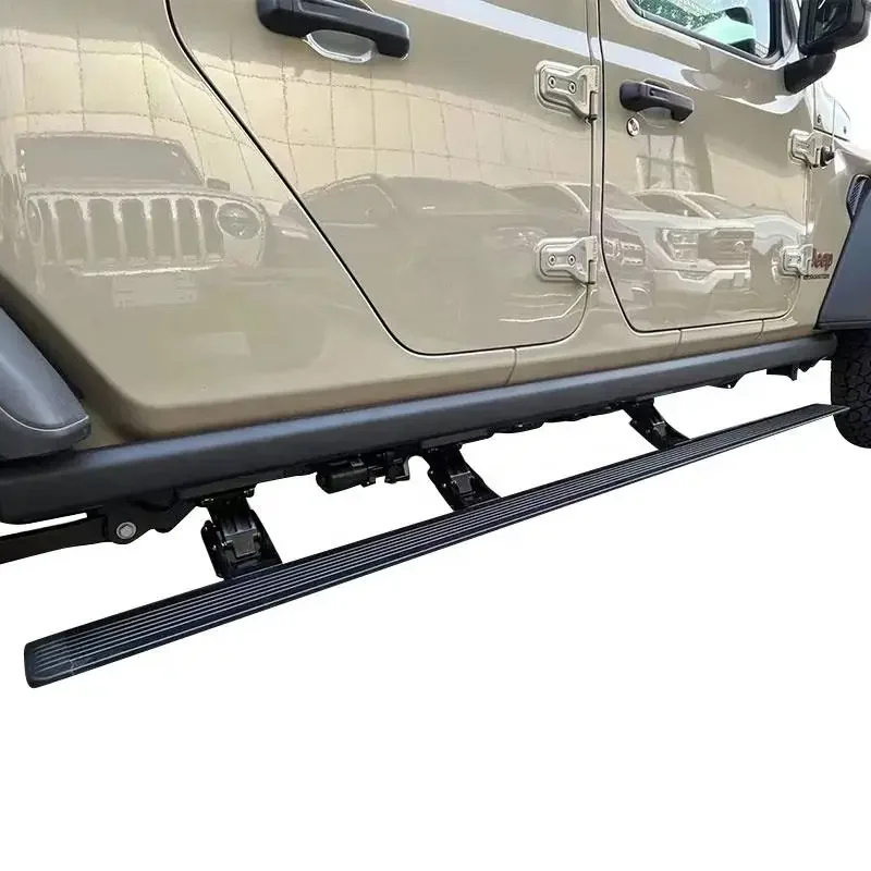 Electric Side Step Truck Aluminum Foot Step Automatic Running Boards for Jeep Gladiator 2022,With Side Skirt 6 Bracket