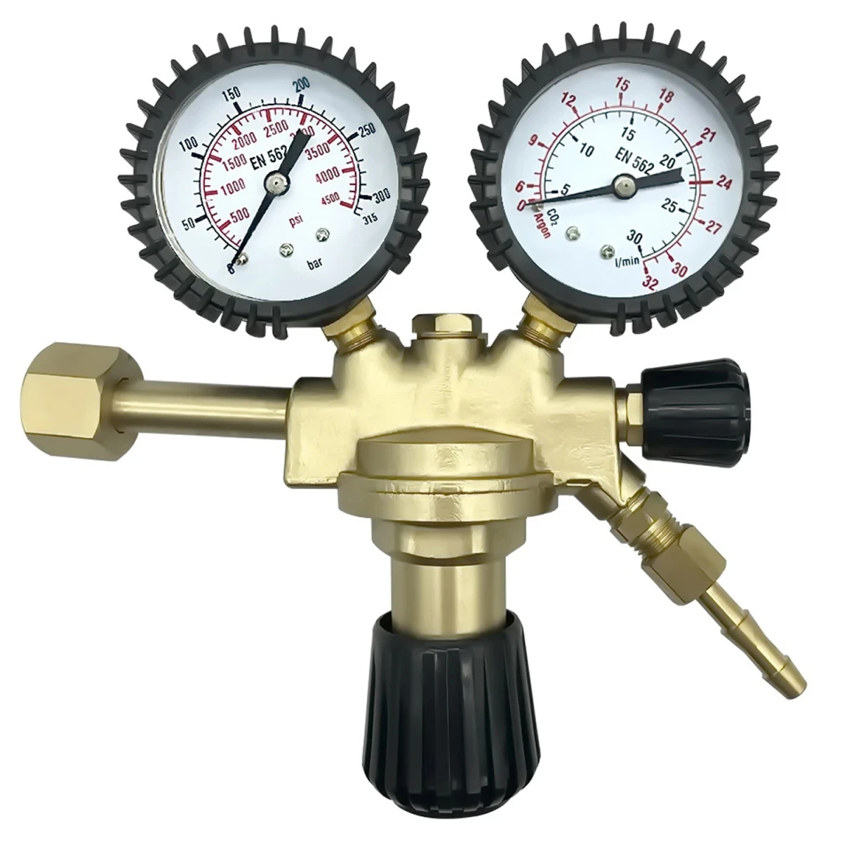 220V W 21.8 X 1/14 Inert Gas Regulator New Pressure Reducer For Argon & CO² For TIG MIG & MAG