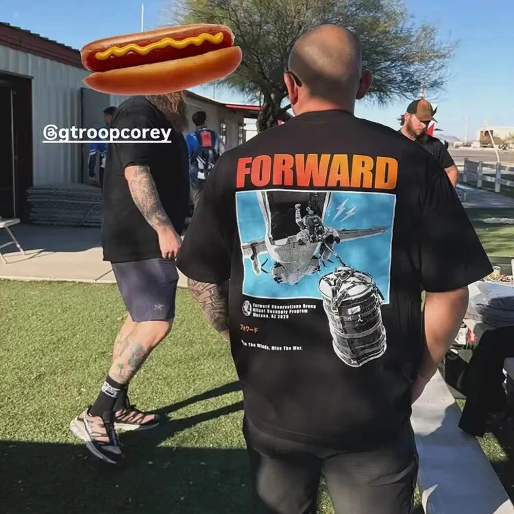 2026 New Forward Observations Group Style Tactical T-shirts Y2k Ins
