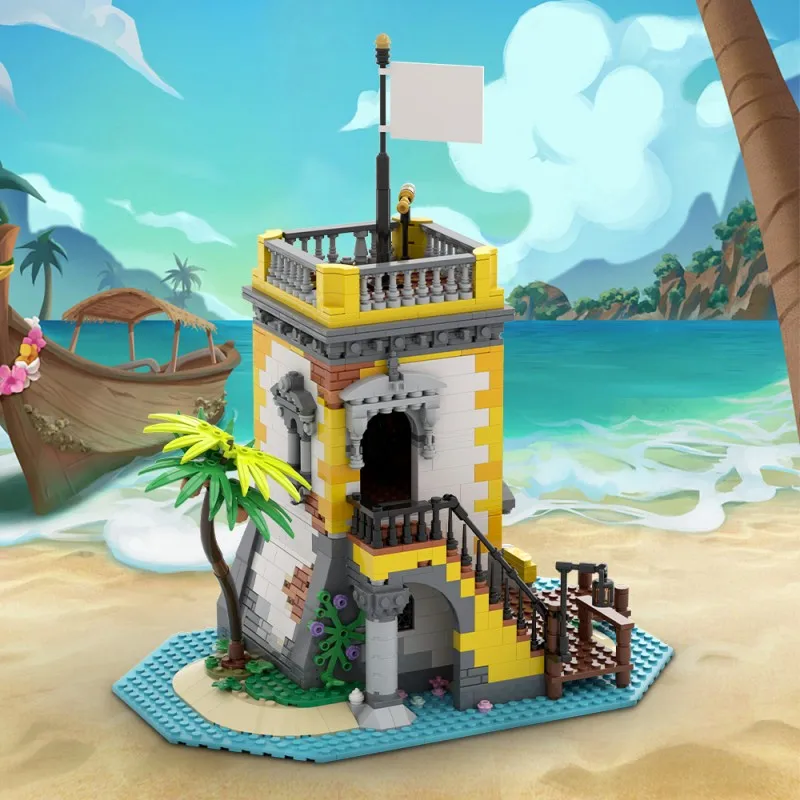 Moc sabre ilha anno domini modelo de construção fortalezas defensivas medievais blocos de construção montar brinquedos presente para adultos crianças