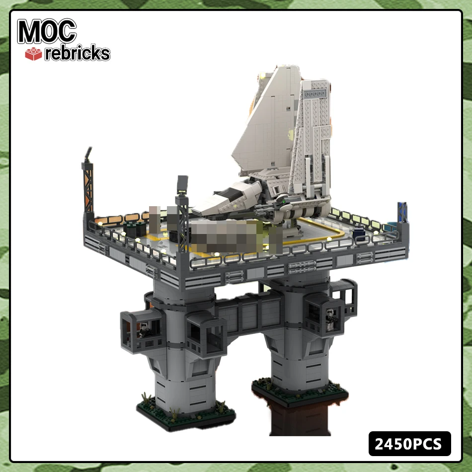 

Space War Scene Architecture SW Landport MOC Building Block DIY Model Brick Assemble Education Toys Children's Christmas Gifts