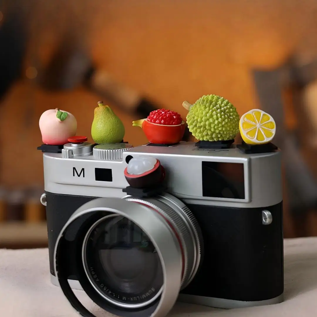 Cute Fruit Universal Hot Shoe Cover for Leica Q2 Q3 Fuji X100V X-T5 Sony ZV-1 ZV-E10 Canon EOS R5 Nikon Z5 Camera Accessories