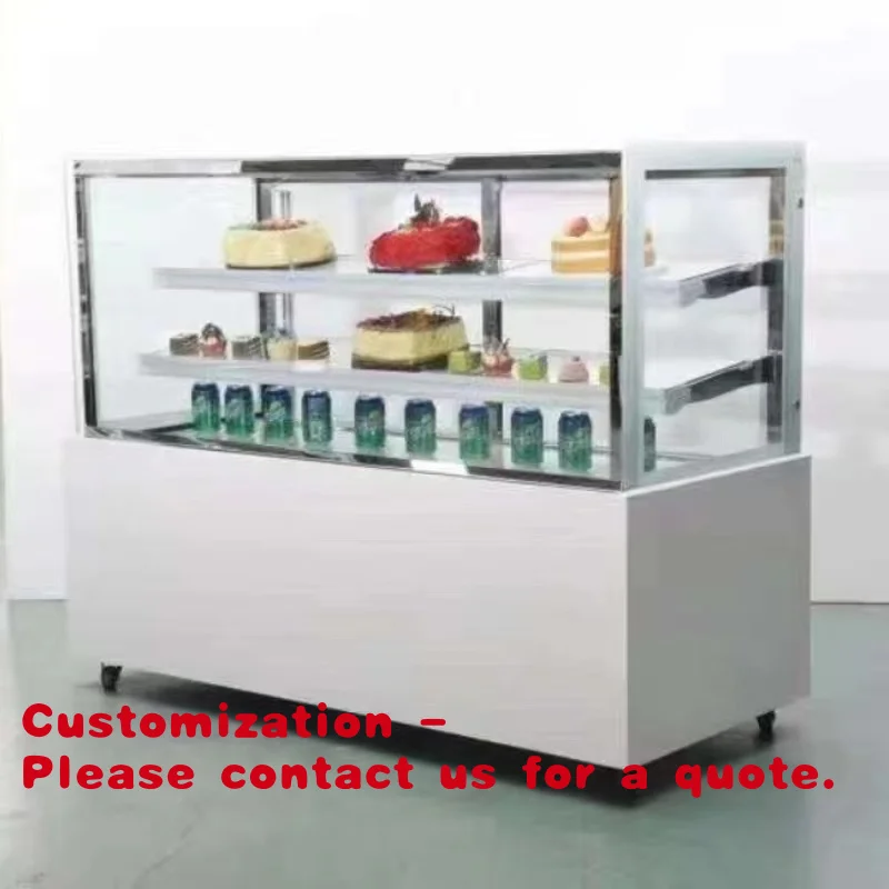 

Customize.High Quality Commercial Marble Cooler Single-Temperature 220V Cake Holder and Pie Display Supermarket Use