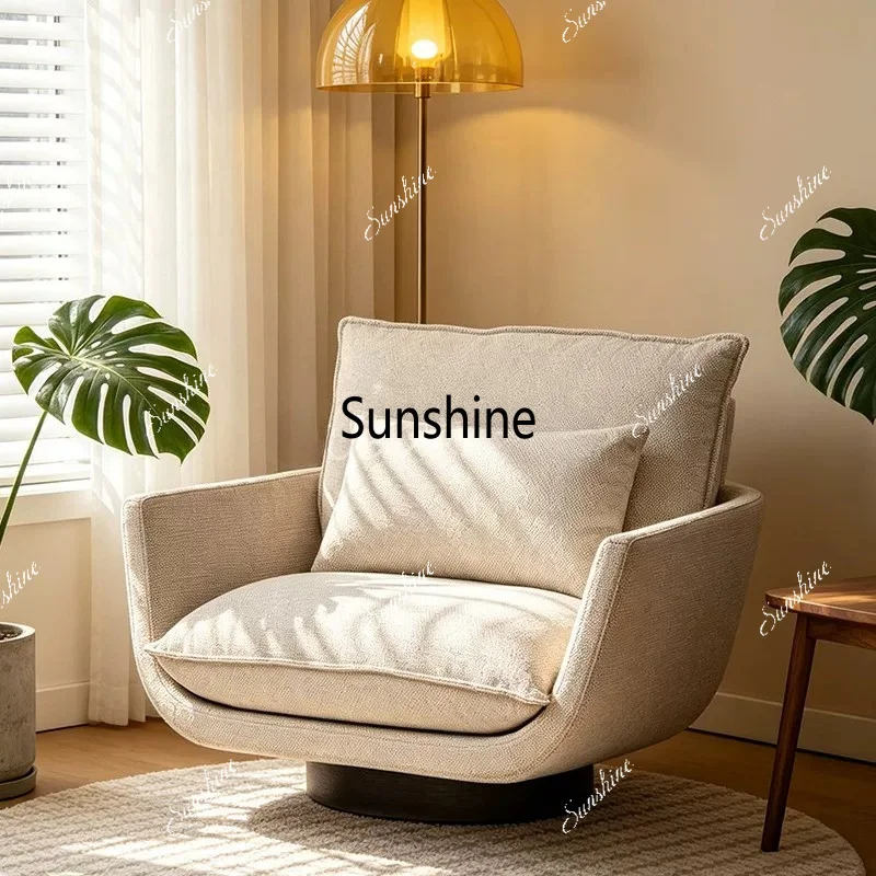 Modern solid wood single sofa chair simple living room leisure chair negotiation reception chair