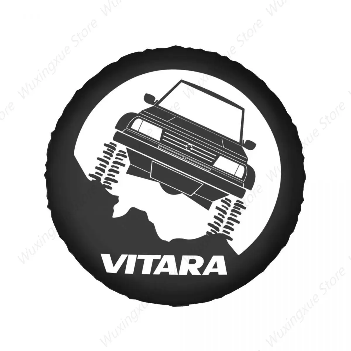 Custom Off Road Vitara Spare Tire Cover Bag Pouch for Jeep Honda Waterproof Dust-Proof Car Wheel Covers 14