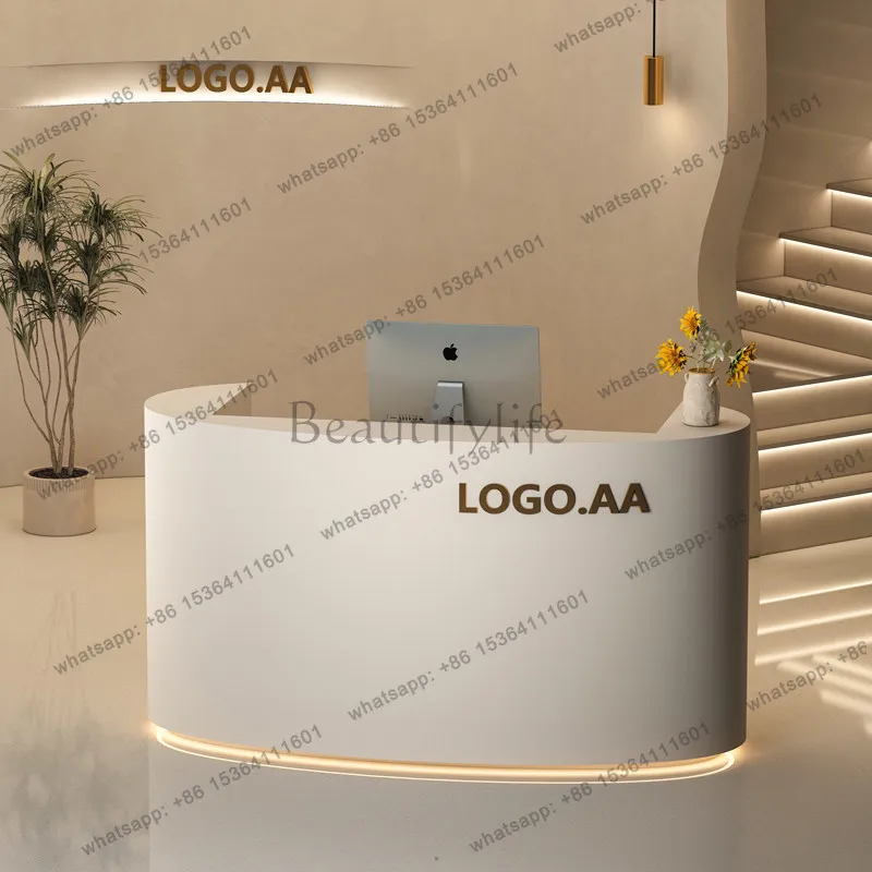 PG Luxury Commercial Reception Desk Modern L Shaped Reception Counter Contemporary  Mostrador Recepcion Reception Furniture