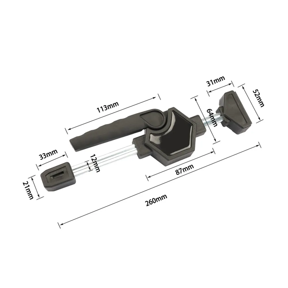 Workbench buracos cão de ação rápida segure para baixo braçadeira ajustável rápido fixo clipe fixação para bancos de madeira 19/20mm buraco