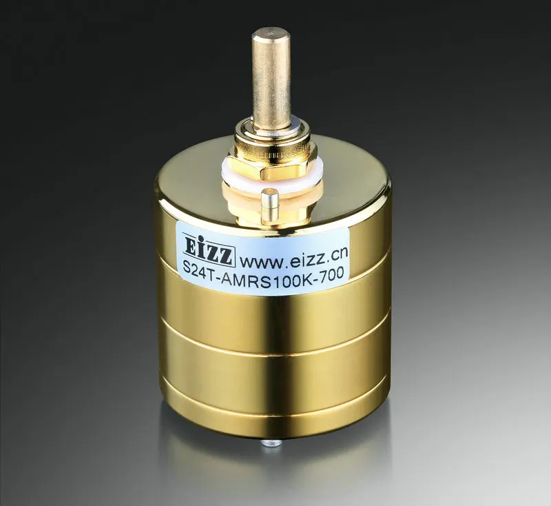EIZZ 24 Step Stepped Volume Potentiometer Dual Channel Stereo With Japan AMRS Resistor HIFI Amplifier Volume Control 50K 100K