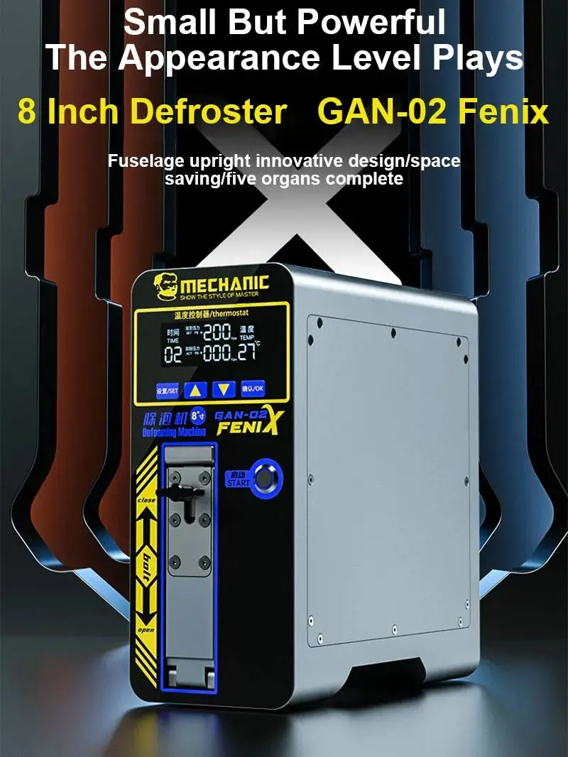 MECHANIC-Universal Defoaming Machine, CNC Voltage Control, LCD Display, One-Button Start Defoaming Tool, GAN-02