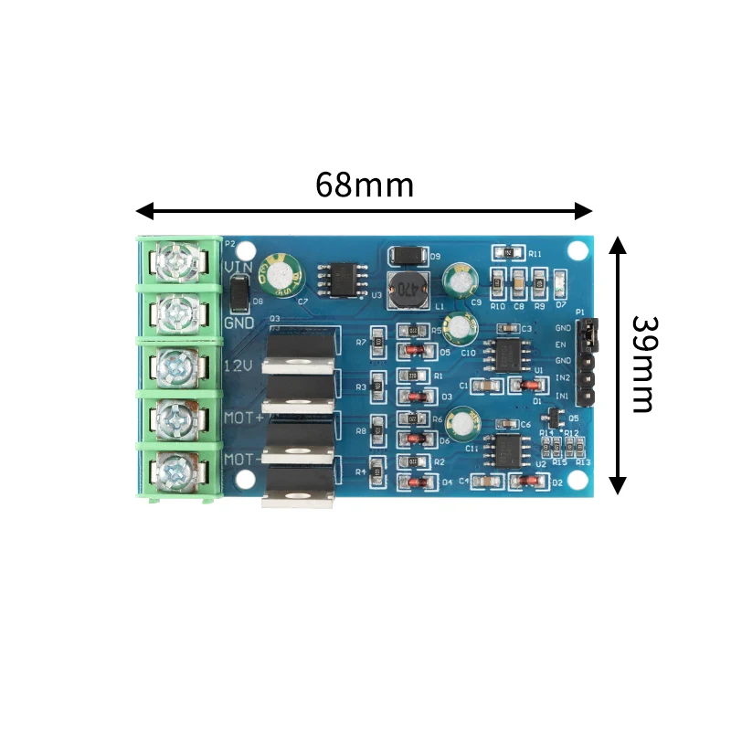 170W High Power H Bridge Motor Driver Module NMOS with Brake Foward and Reverse PWM Duty Cycle Motor Speed Control DC 5-30V