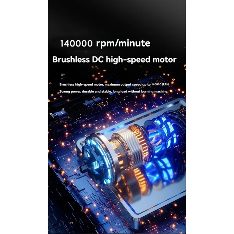 A88X ハンディ強力ブラシレスモーター送風機 ミニターボジェットファン 140,000 RPM 風速 60M/S ターボ強力ファン