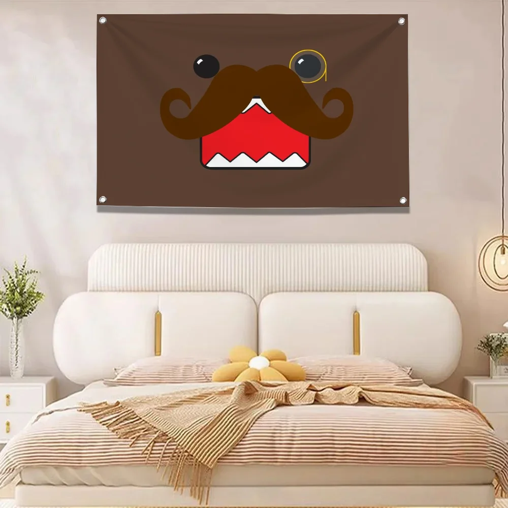 Domo-kun Halloween Decoration Kenner Sukkot Grinch Christmas Decorations Idol Flag Base for Car Double Penetration Flags Boxing