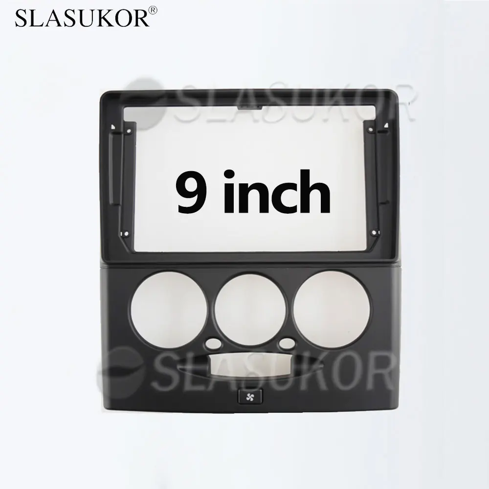 9 inch Car Frame Fascia Adapter For SAIPA 151 2013 MANUAL AC Frame No Cable Android Radio Dash Fitting Panel Kit