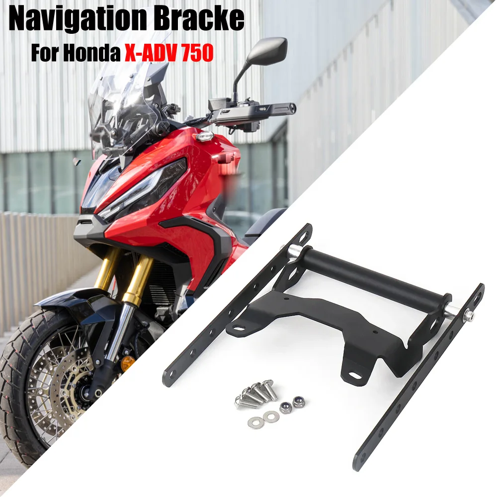 Motorcycle Accessories Phone Holder Stand GPS Navigation Plate Bracket Black For Honda X-ADV750 X-ADV 750 XADV750 xadv7