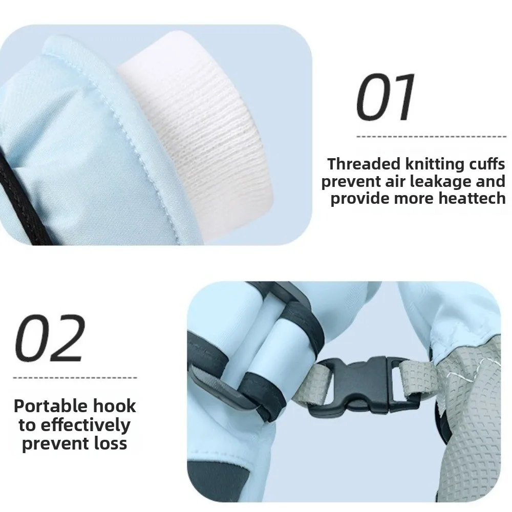 قفازات الشتاء المحمولة مقاوم للماء قبضة عدم الانزلاق رشاقته القفازات الدافئة يندبروف تنفس قفازات لمس اكسسوارات الشتاء