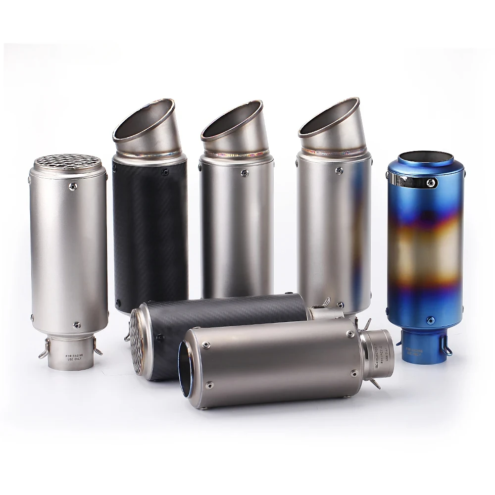 

51mm/60mm Motorcycle pipe exhaust with DB killer Motorcycle Exhaust Pipe Muffler Carbon Fiber GP-project Exhaust Pipe