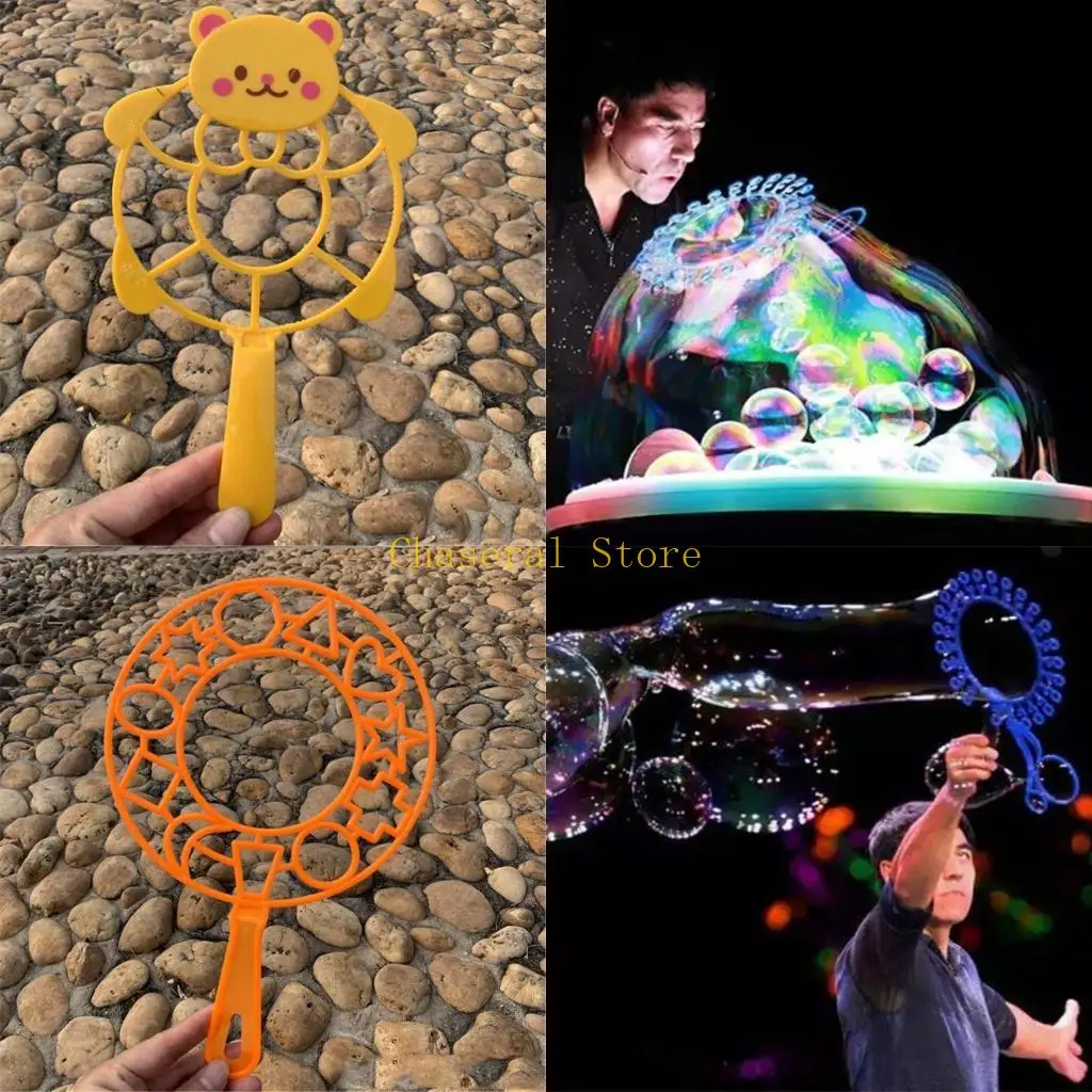 E7CE 6PCS Bubble Big Bigble Wand Outdoor Toy For Toddler Handhold Bubble Maker Children's Bubble Toy Summer Summer