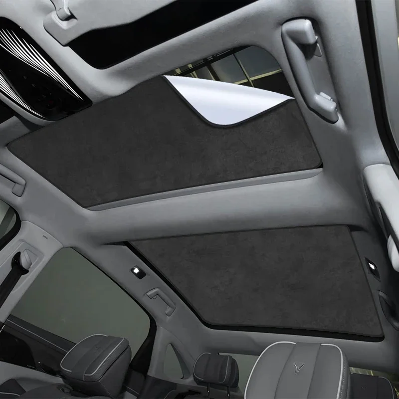 For VOYAH PASSION 2023-Present Auto Suede Anti-UV Electrostatic Adsorption Sunshade Sunroof Heat Insulation Skylight