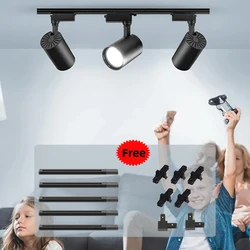 Track Light Fixture LED Ceiling Lamp 220V COB Spotlight 12W 20W 30W Wall Lamp for Living Room Decor Shopping Mall Track Lighting