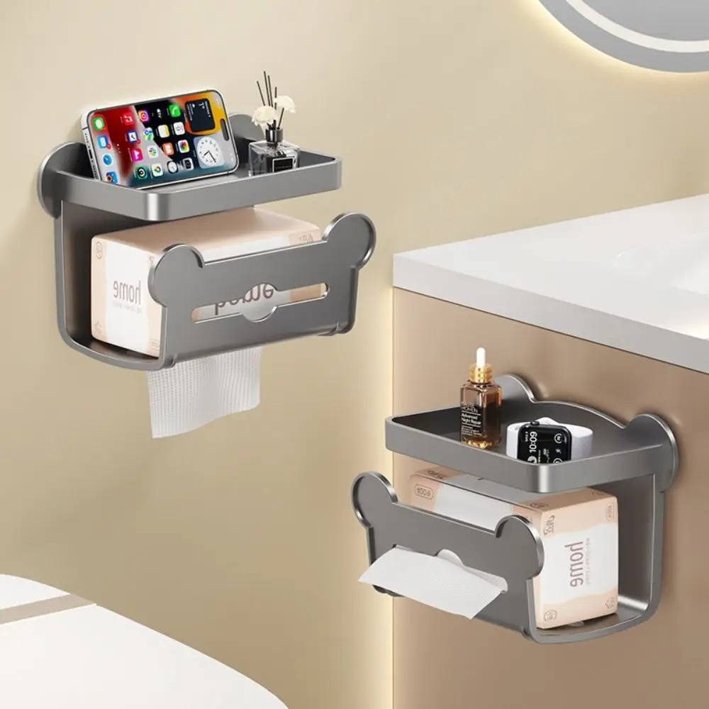 

3pcs Plastic Toilet Paper Rack Double Layer Wall-Mounted Roll Paper Rack Save Space Punch-Free Toilet Paper Holder For Household