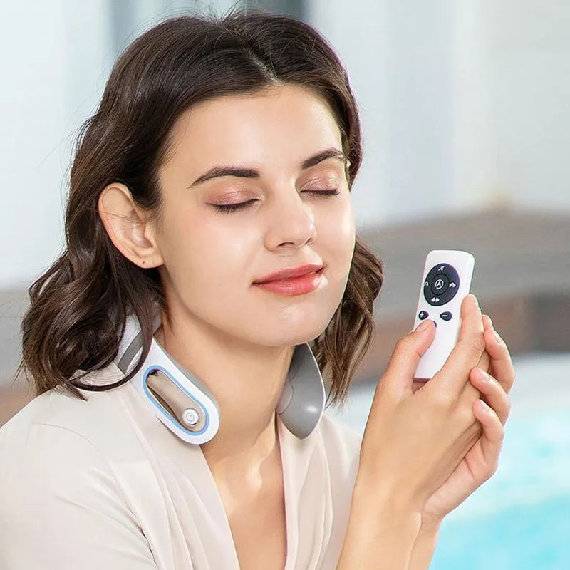 Neck massage instrument Mini shoulder and neck pulse medium frequency therapy instrument neck guard instrument Intelligent cervi