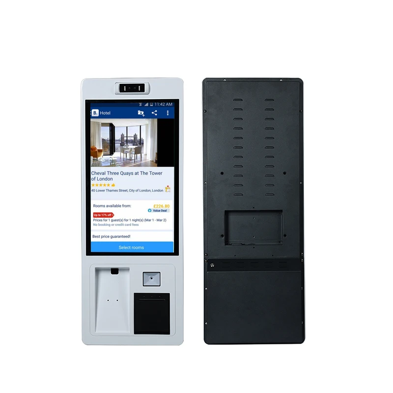 

Wall Mount 10 15 16 21 23 24 27 32 Inch Credit Card Pay POS Terminal Payment Kiosk With Bracket For POS Payment System