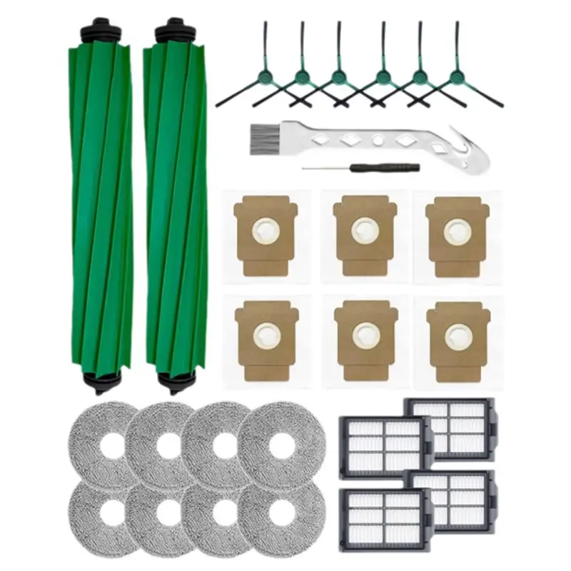 

Сохраняйте запасные части для комбинированной подметальной машины Irobot Roomba Plus 405/Plus 505 — основная боковая щетка, фильтр для швабры, мешки для пыли, аксессуар