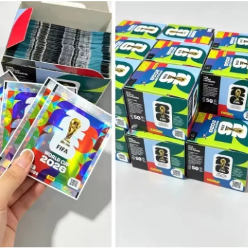 2026/ World Cup Soccer Collectible Sticker Album, Sticker Collection Pack Box, Football Fan Souvenir Memorabilia Collecting Set