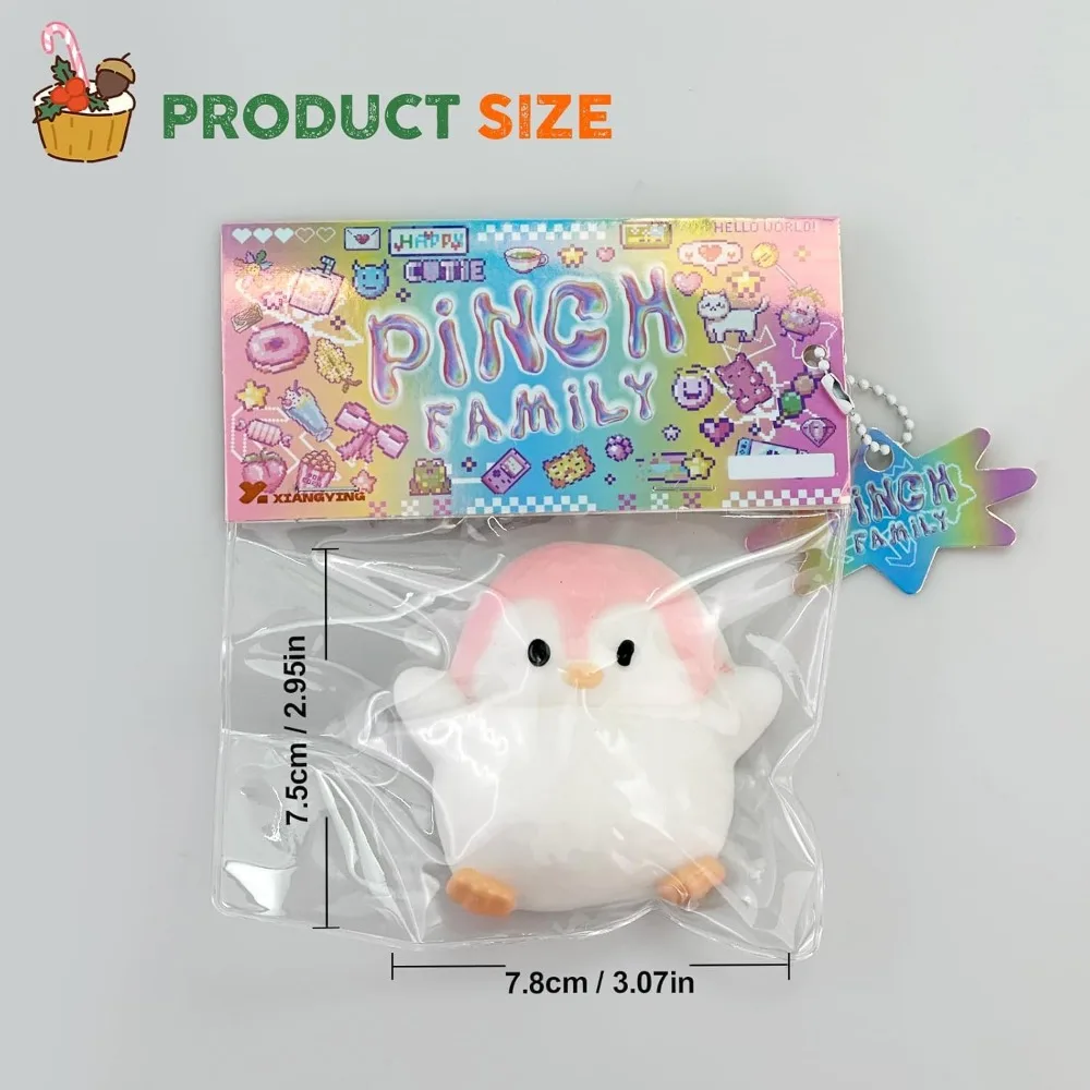 Pingwin Squishy Zabawka antystresowa - Miękka, powolnie rosnąca zabawka sensoryczna Kawaii Party Favors dla dzieci i dorosłych Prezenty urodzinowe