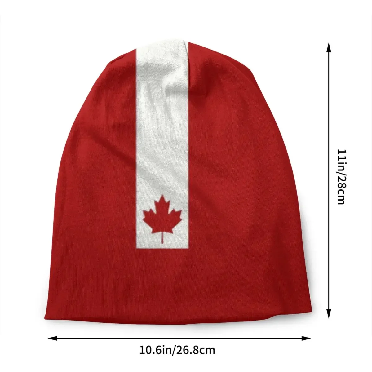 Minimal Canada Flag Beanie Cap Unisex Winter Warm Bonnet Homme Knitting Hats Fashion Canadian Pride Skullies Beanies Hats For