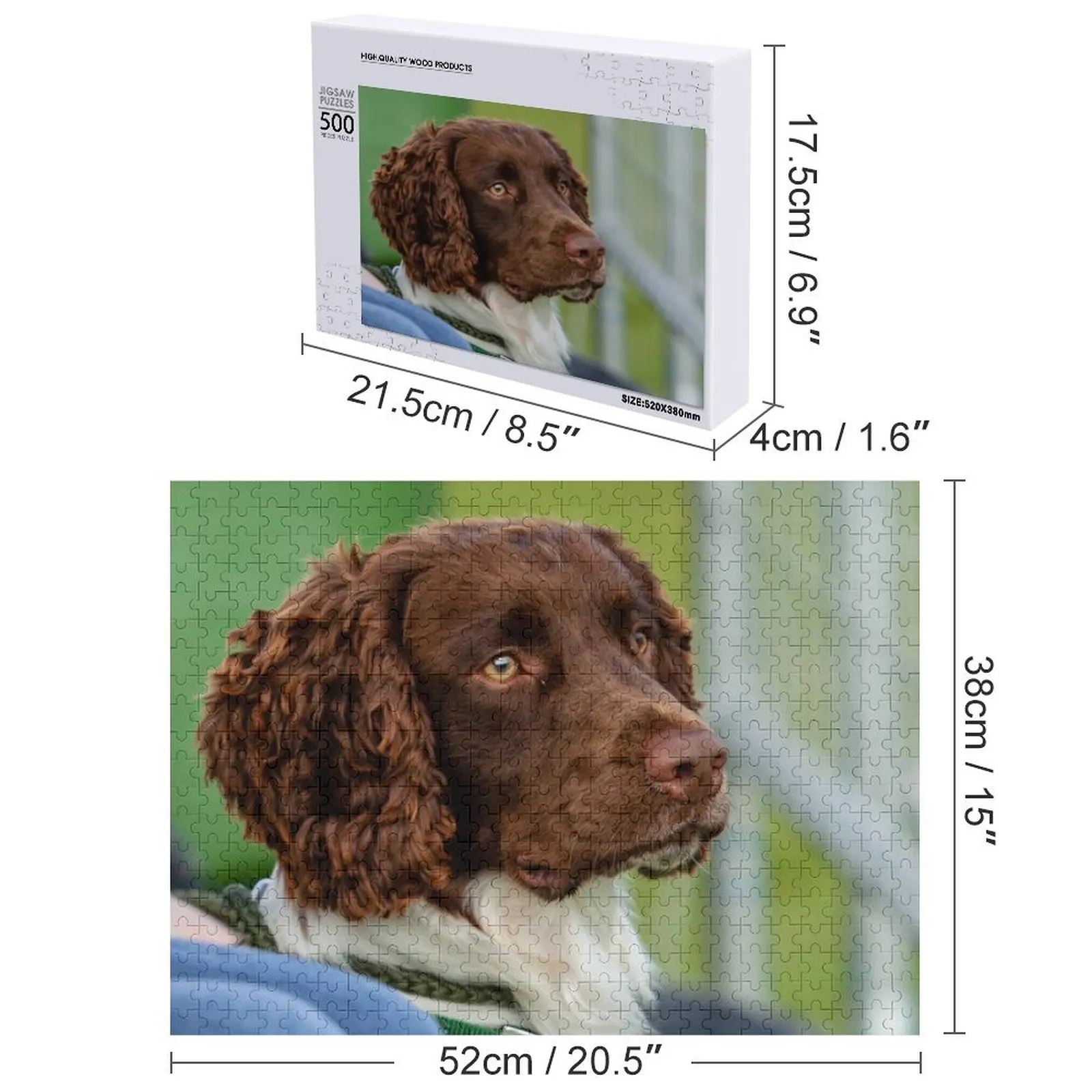 سبرينغر الذليل على مشاهدة أحجية الصور المقطوعة اسم خشبي مخصص لغز شخصي