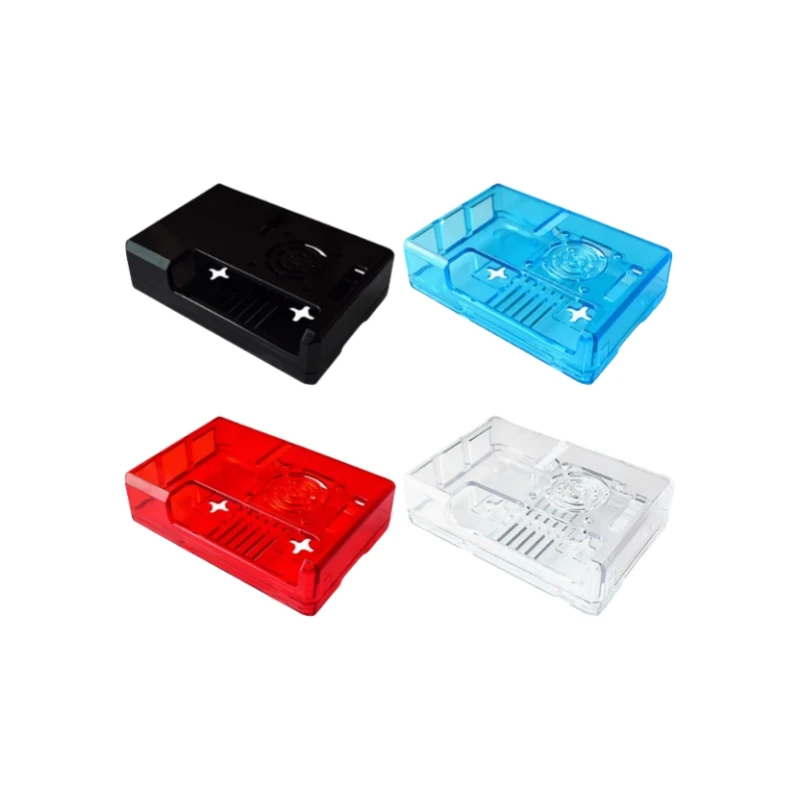 

ABS Enclosure Compatible with Raspberry Pi 3B+ with GPIO Pre cut Openings Supports Cooling Fan Installation