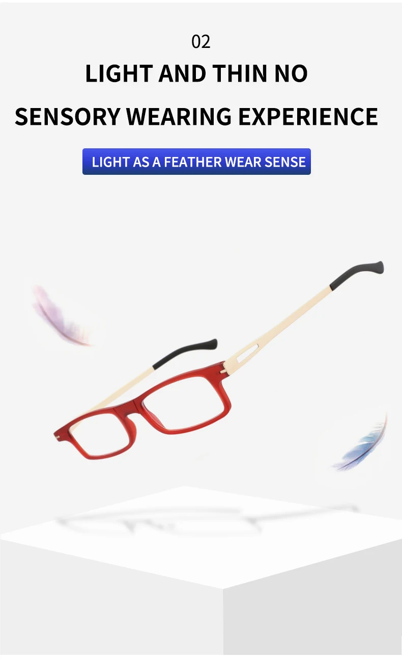 KAEDEK Unisex Neue Mode Klapp Lesebrille Tragbare Anti Augen Überanstrengung Blau Licht Blockieren Leser Gläser Mit Box – Detail 8